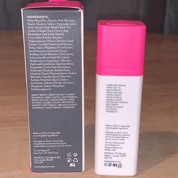 Drunk Elephant New In Box T.L.C. Framboo Glycolic Night Serum 30 ml - Picture 3 of 7